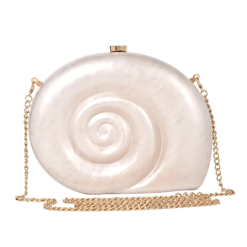 Bolsa Clutch Caracol Perla