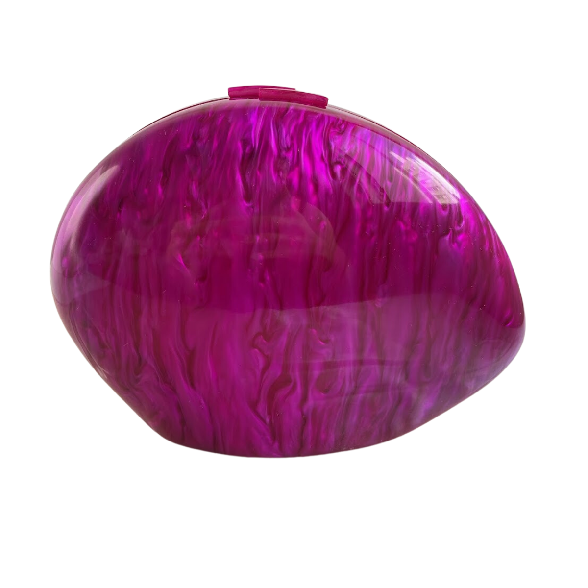 Bolsa Clutch Oval Fúcsia