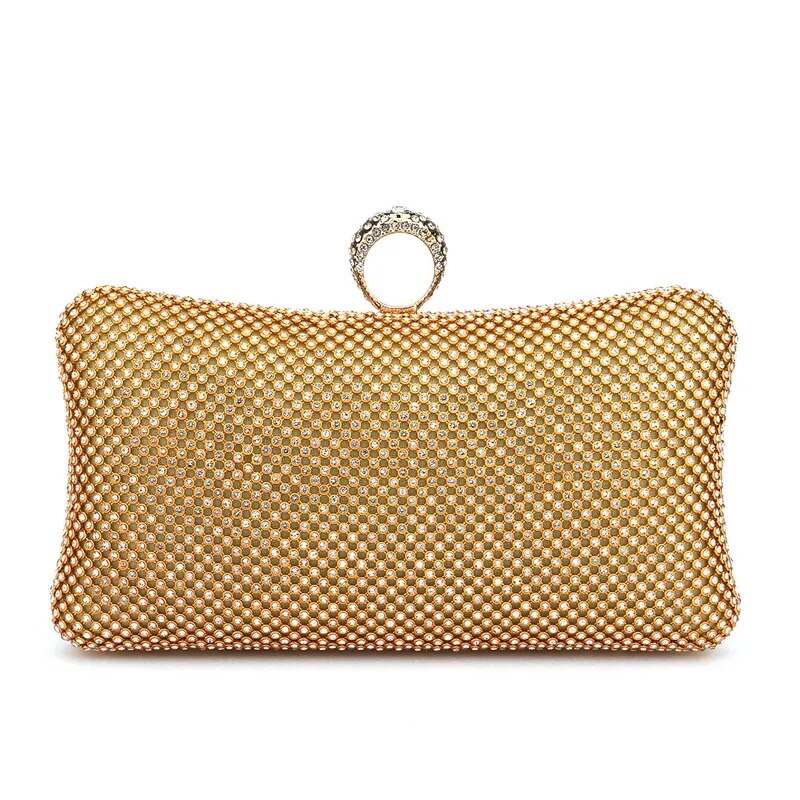 Bolsa de Festa Clutch Dourada