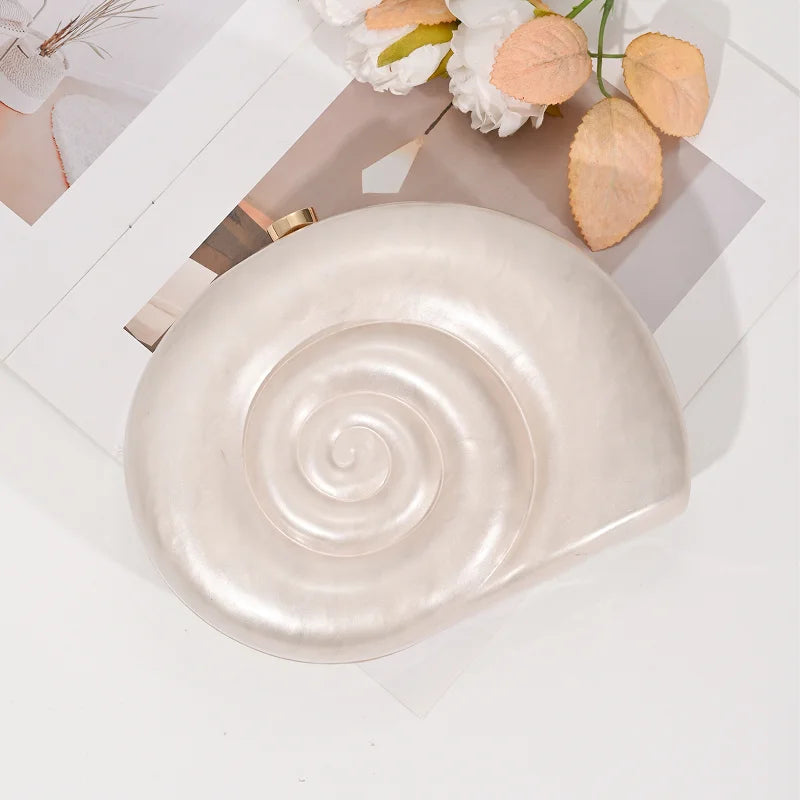 Bolsa Clutch Caracol Perla