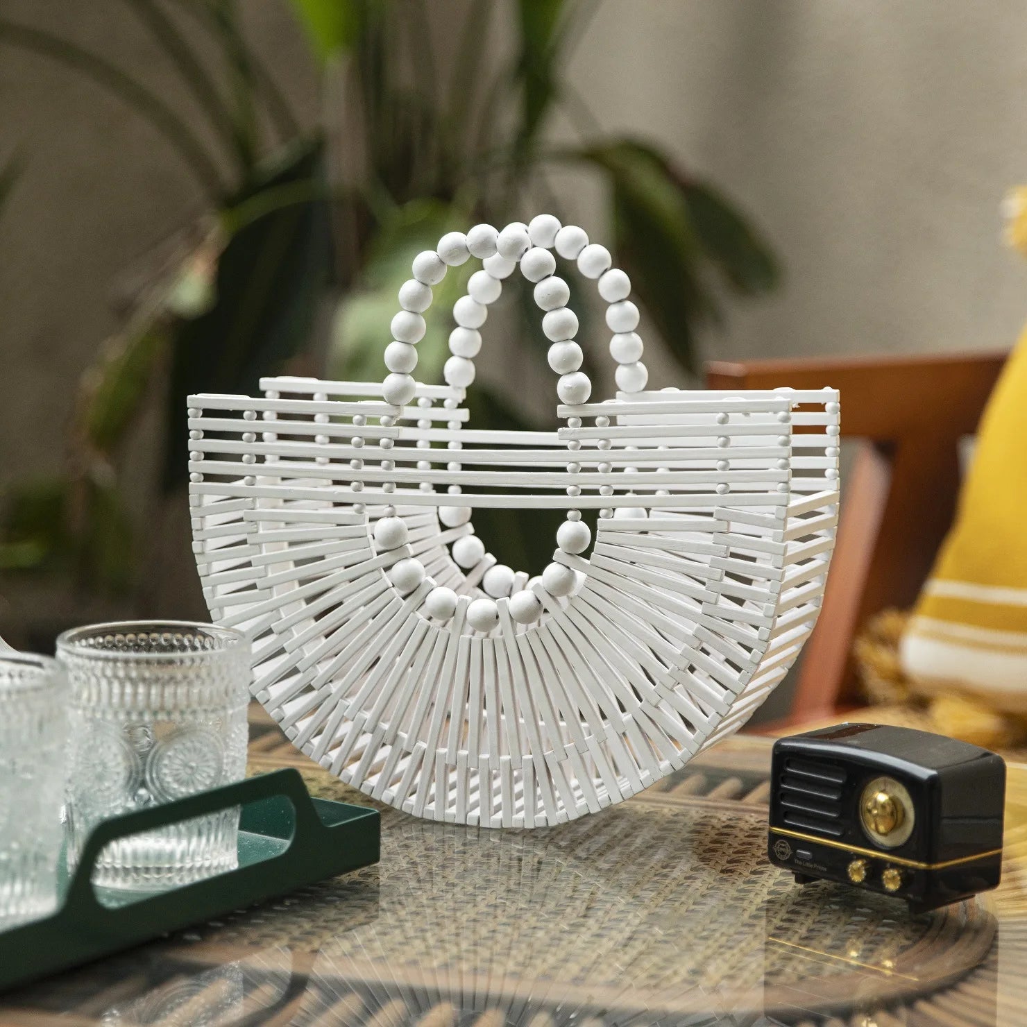 Bolsa Bambu Vazada Tropical