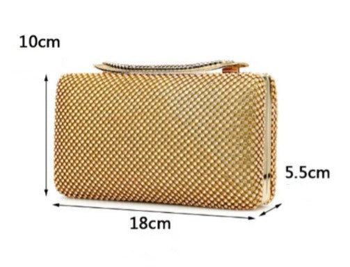 Bolsa de Festa Clutch Dourada