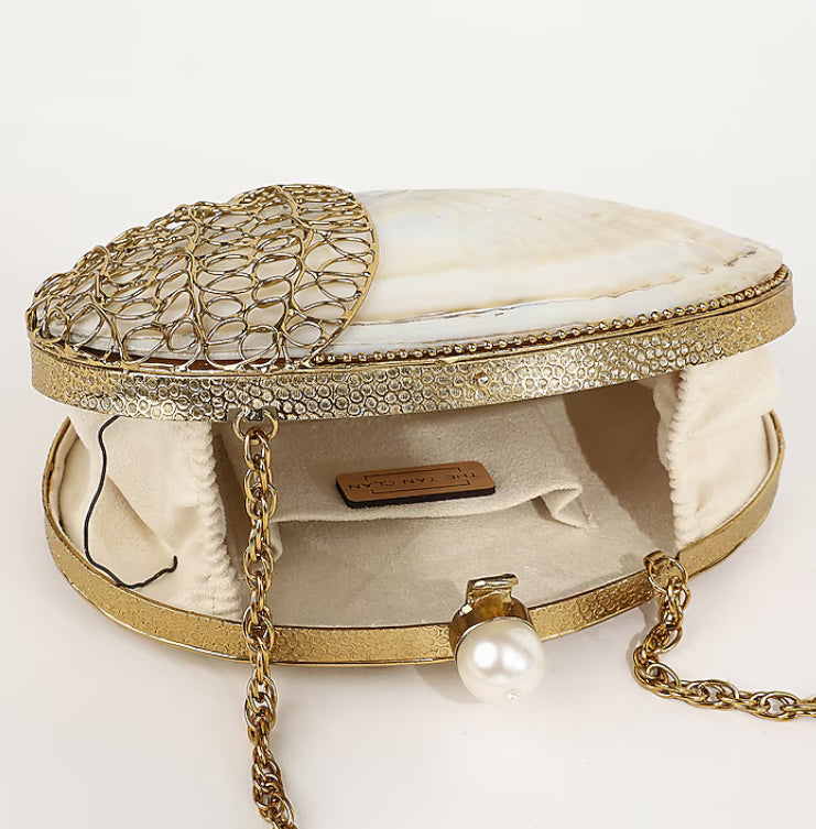Bolsa Clutch Madrepérola Artisan Crafted