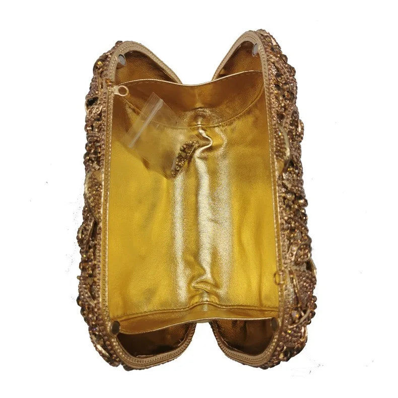 Flor diamante noite sacos de embreagem 4 cores cristal feminino celular bolsas casamento senhora strass dinheiro bolso caso