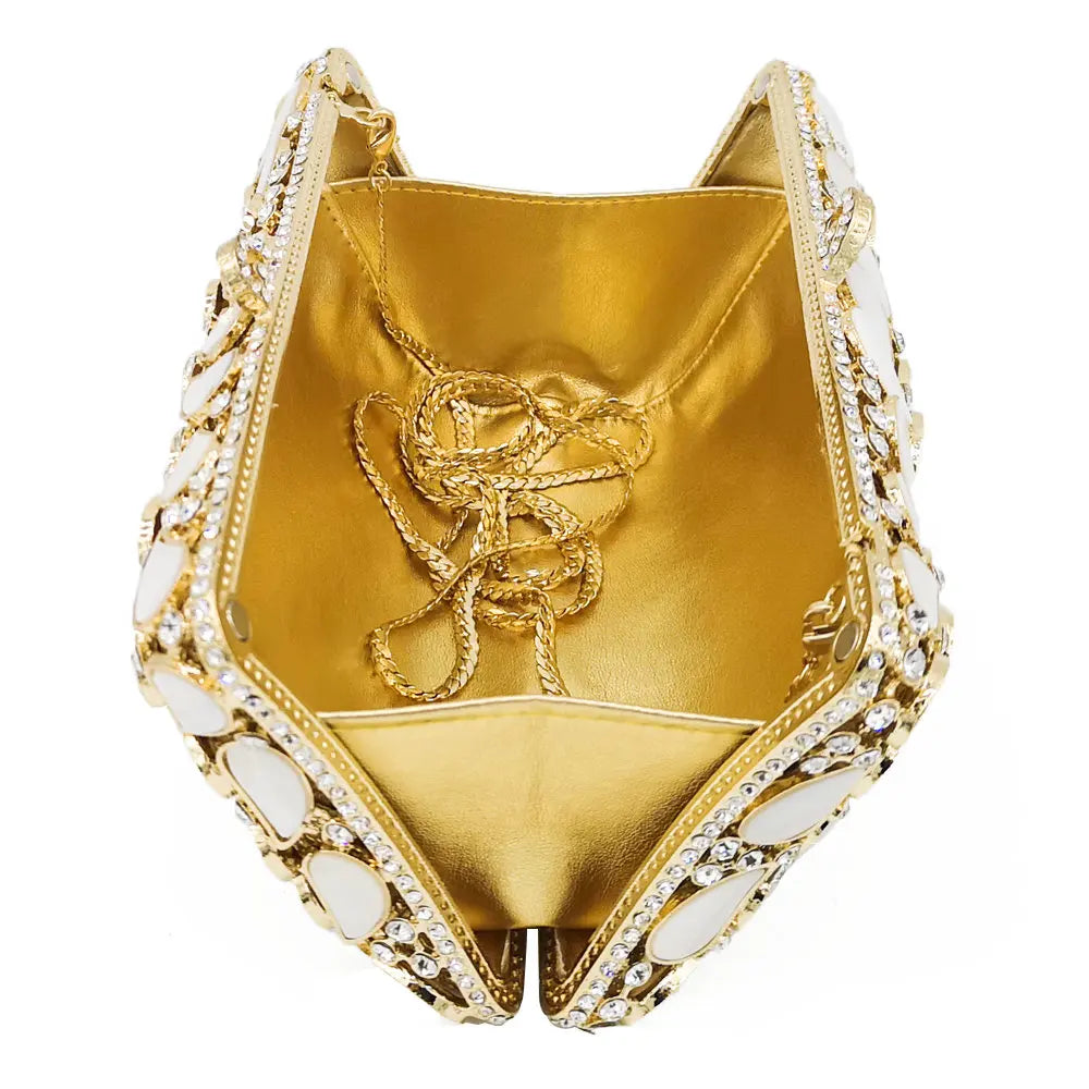 Clutch Madressa Cristais Madrepérola