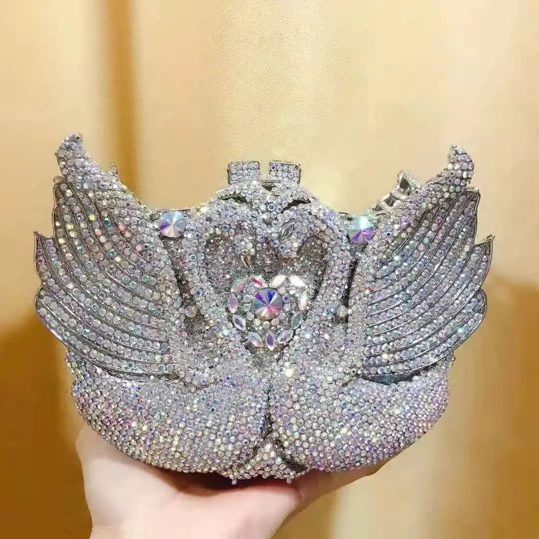 Bolsa feminina de embreagem prateada lantejoulas, bolsa nupcial, festa de casamento, embreagens metálicas, bolsa azul, lantejoulas, diamante, Minaudiere, noite