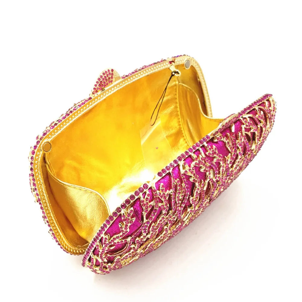 Mulheres oco para fora multi flores de cristal embreagem saco noite diamante minaudiere bolsa casamento para a mãe presentes natal sacos