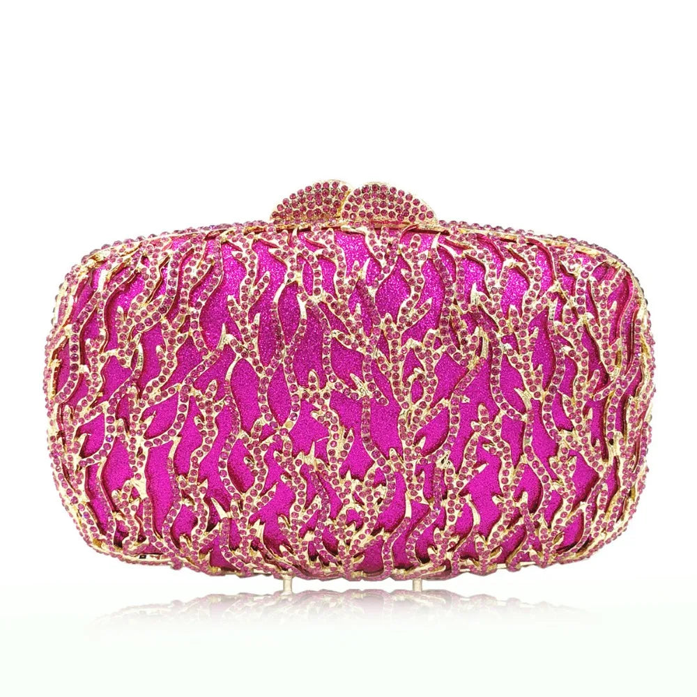 Mulheres oco para fora multi flores de cristal embreagem saco noite diamante minaudiere bolsa casamento para a mãe presentes natal sacos