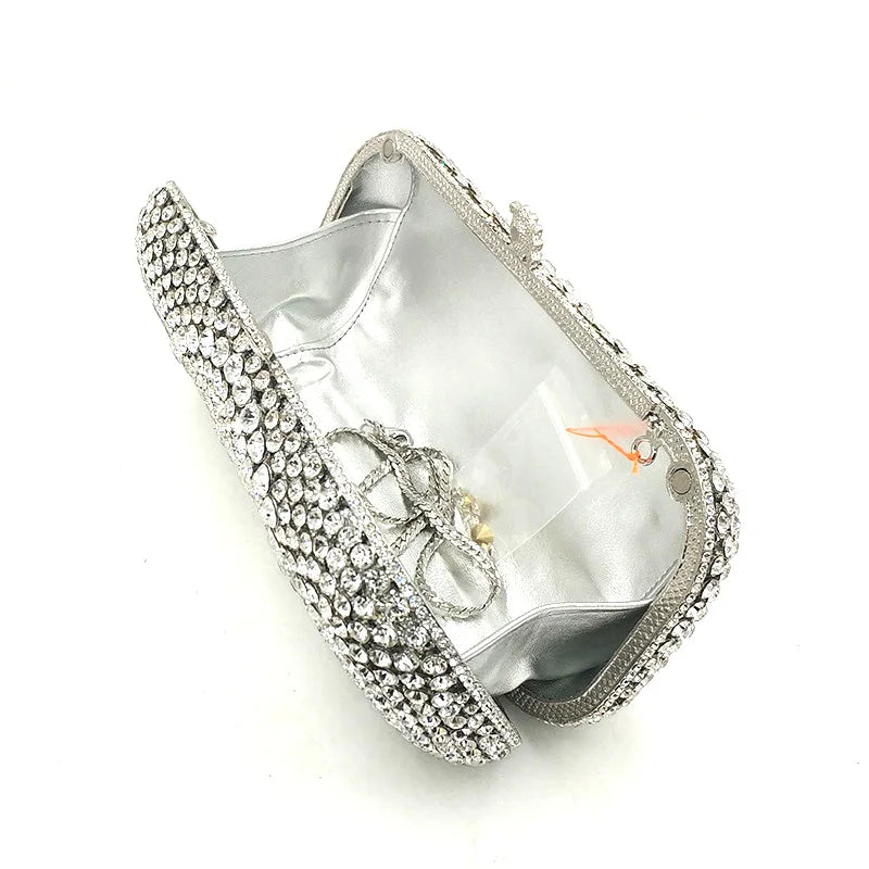 Clutch Cristal Brígida Prata