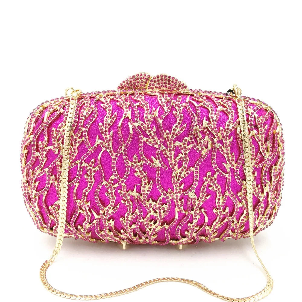 Mulheres oco para fora multi flores de cristal embreagem saco noite diamante minaudiere bolsa casamento para a mãe presentes natal sacos