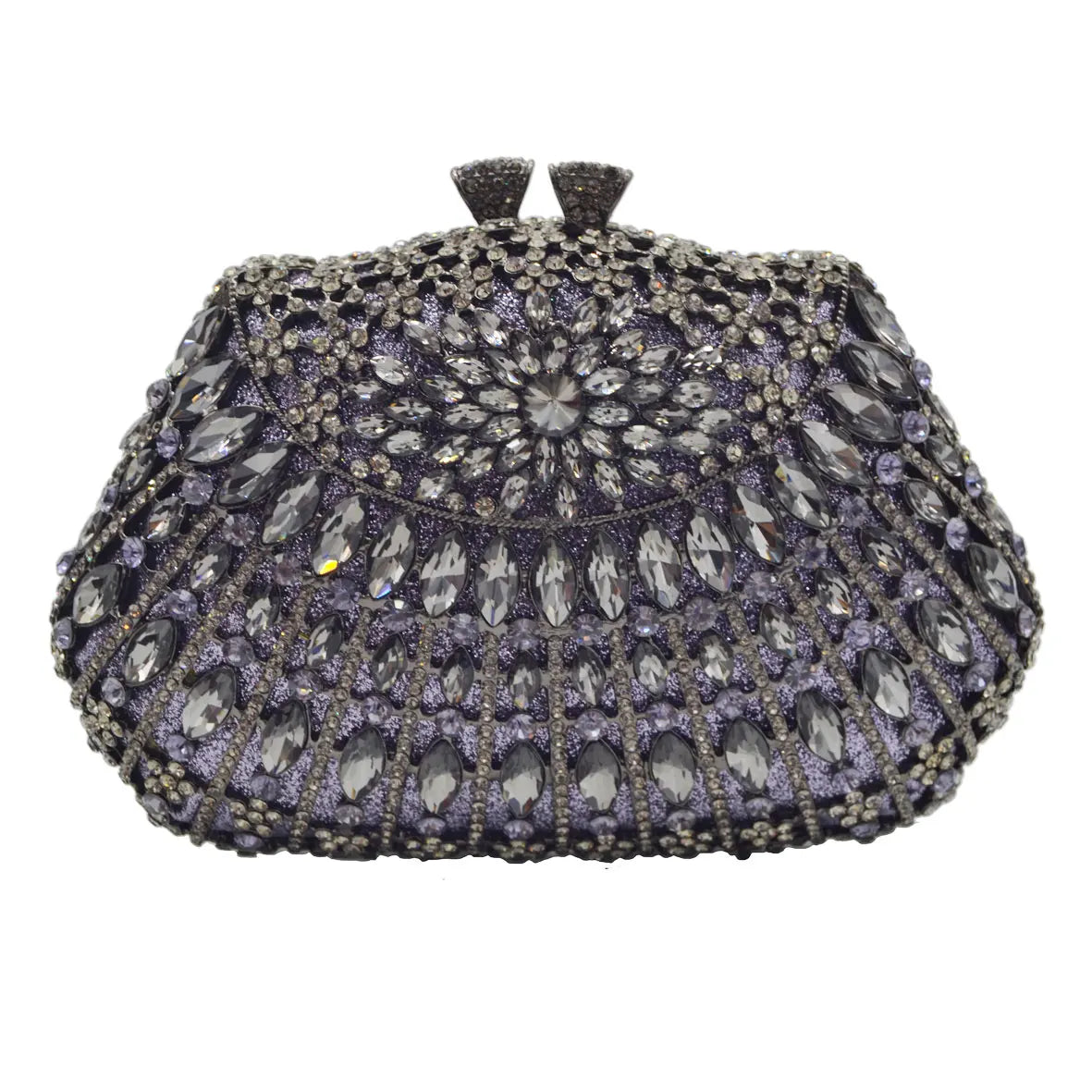 Bolsa de mão luxuosa com cristais e rosas, em ouro para mulheres, baile, casamento, sm67