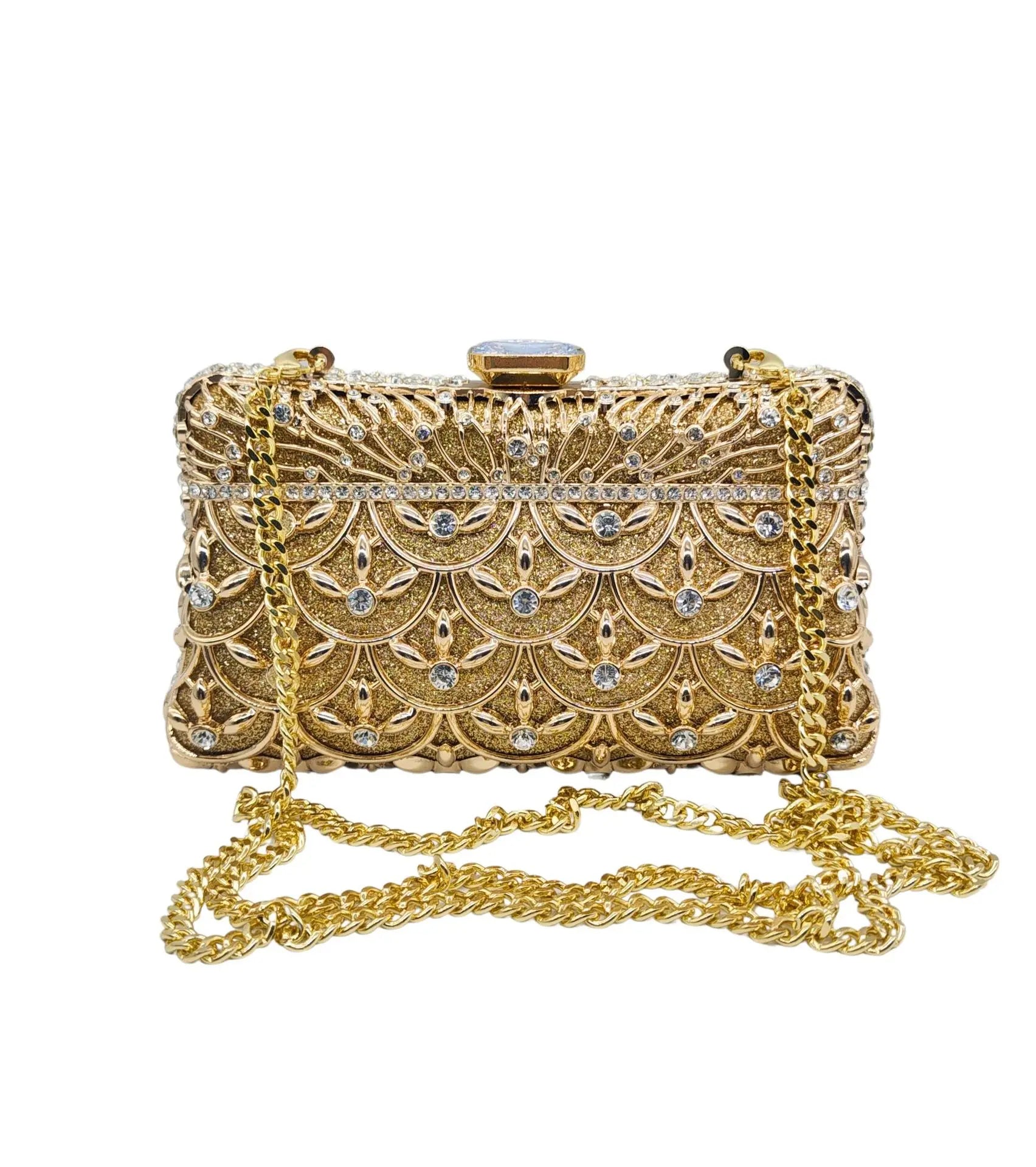 Cristal strass strass vestido de noite bolsa, alta qualidade, ouro metal embreagem saco, diamante embreagem bolsa, cadeia ombro saco