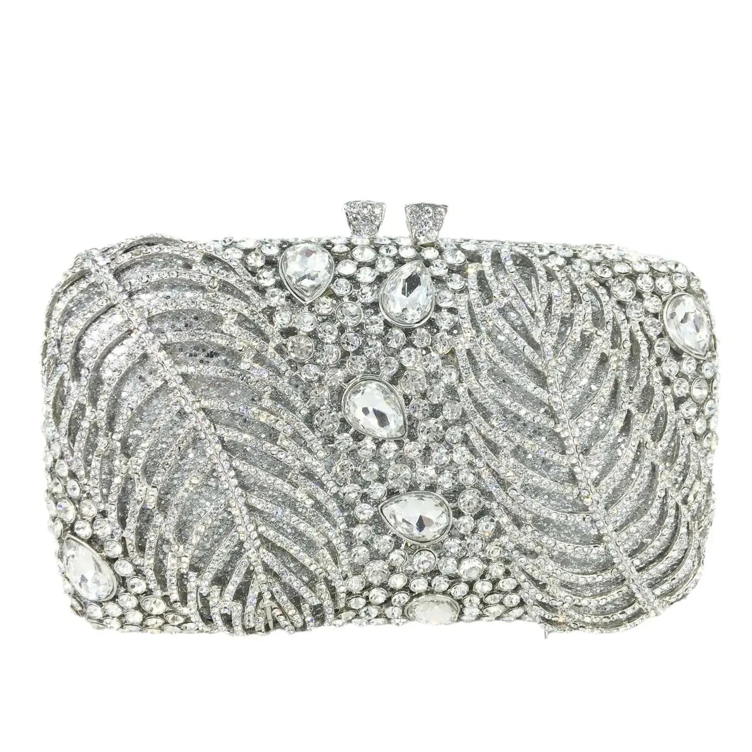 Boutique de fgg roxo cristal noite sacos embreagem feminino formal festa folha strass bolsas nupcial casamento minaudiere bolsa