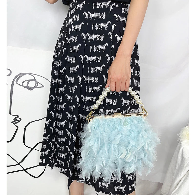 Bolsas de luxo para mulheres, bolsa de embreagem noturna, bolsa de ombro, corrente de pérolas, bolsa de casamento designer 12 cores