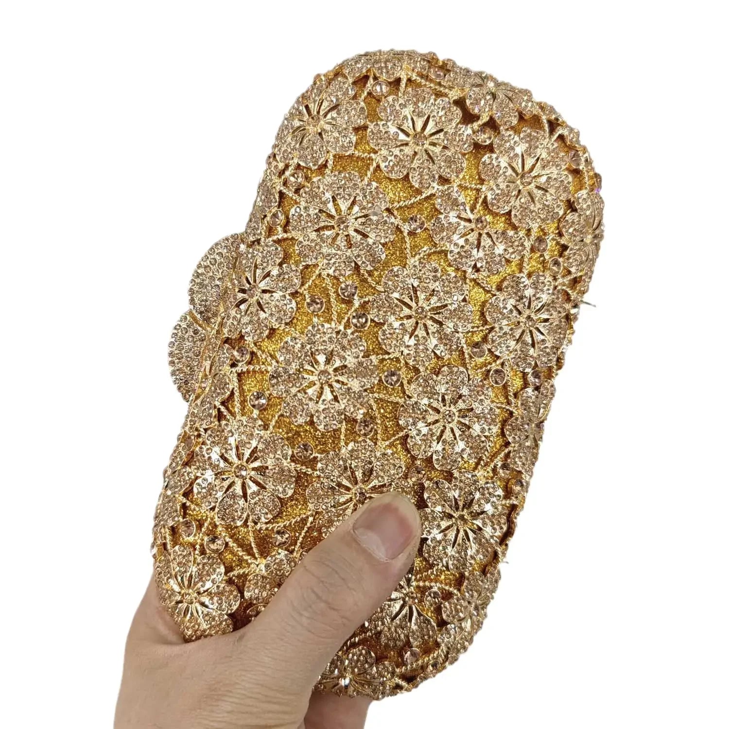 Boutique de fgg flor cristal bolsas de embreagem para mulheres elegantes, sacos de noite de strass floral, bolsa dura minaudiere