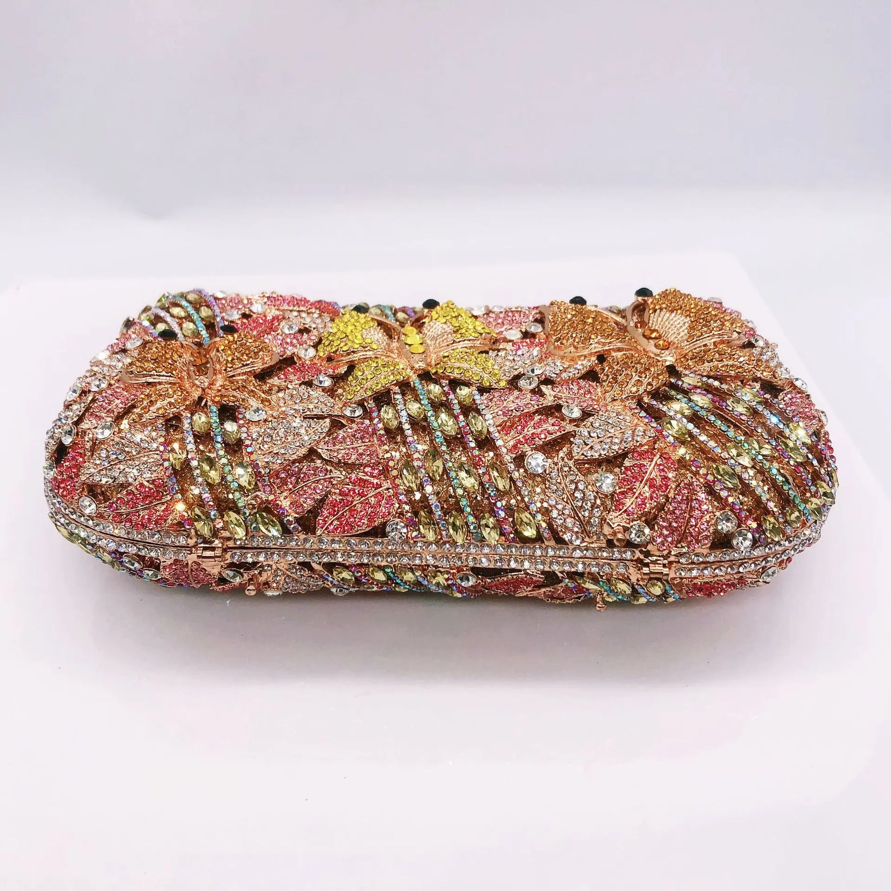 Oco para fora das mulheres saco de noite ouro cristal banquete bolsa luxo diamante embreagem bolsa casamento noiva sacos elegante jantar saco