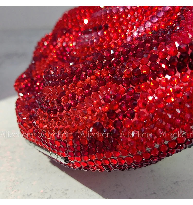Alizekerr rosa em forma de cristal sacos de noite feminino lindo chique strass flor bolsas embreagem e bolsas festa casamento nupcial