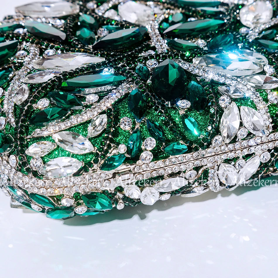 Clutch Cristal Esmeraldina