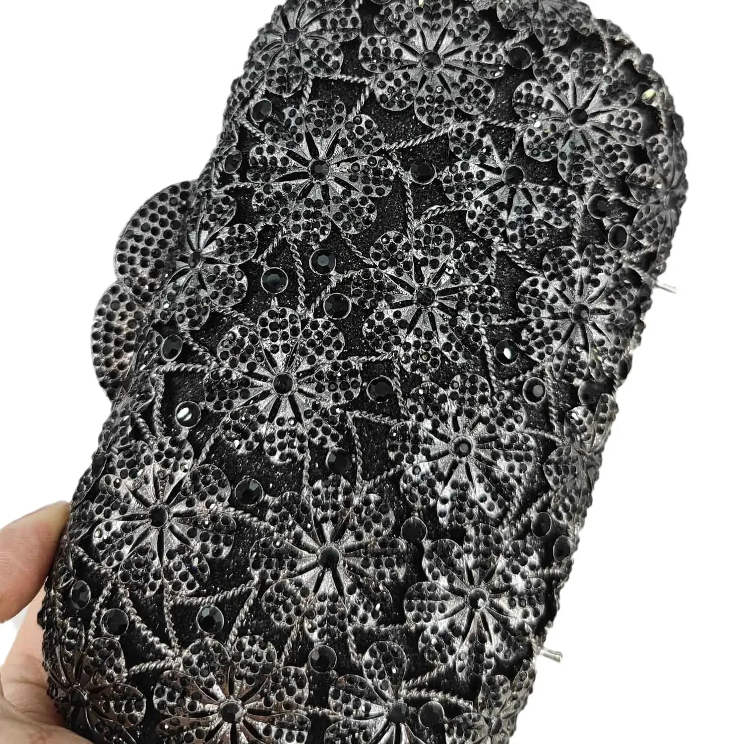 Boutique de fgg flor cristal bolsas de embreagem para mulheres elegantes, sacos de noite de strass floral, bolsa dura minaudiere