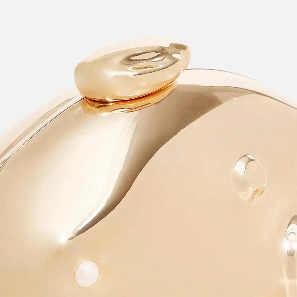 Estilo europeu e americano na moda forma irregular saco de embreagem luz luxo metálico caixa ferro saco casamento bolsa banquete