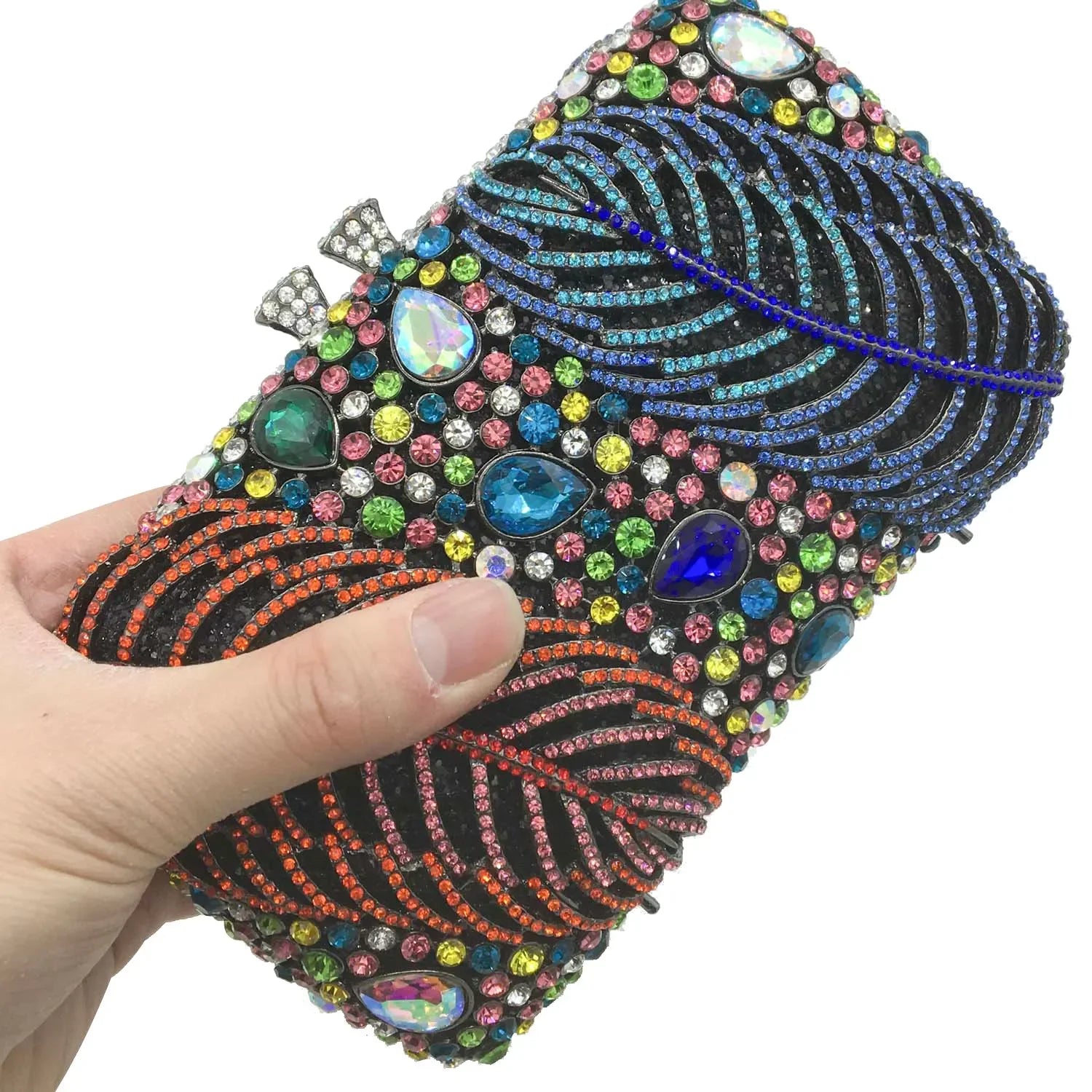 Boutique de fgg roxo cristal noite sacos embreagem feminino formal festa folha strass bolsas nupcial casamento minaudiere bolsa