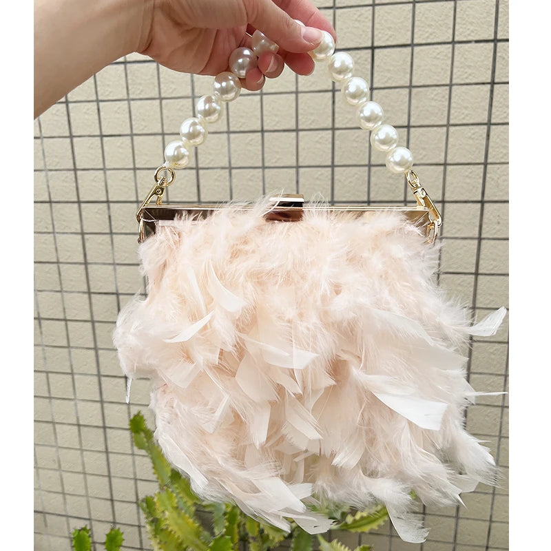 Bolsas de luxo para mulheres, bolsa de embreagem noturna, bolsa de ombro, corrente de pérolas, bolsa de casamento designer 12 cores