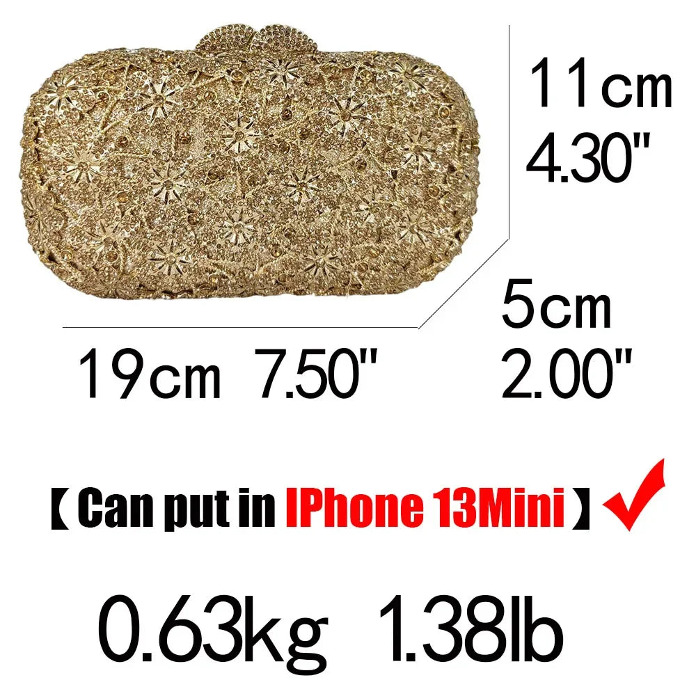 Boutique de fgg flor cristal bolsas de embreagem para mulheres elegantes, sacos de noite de strass floral, bolsa dura minaudiere