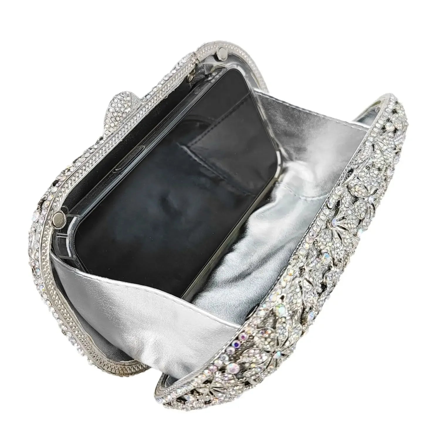 Boutique de fgg flor cristal bolsas de embreagem para mulheres elegantes, sacos de noite de strass floral, bolsa dura minaudiere