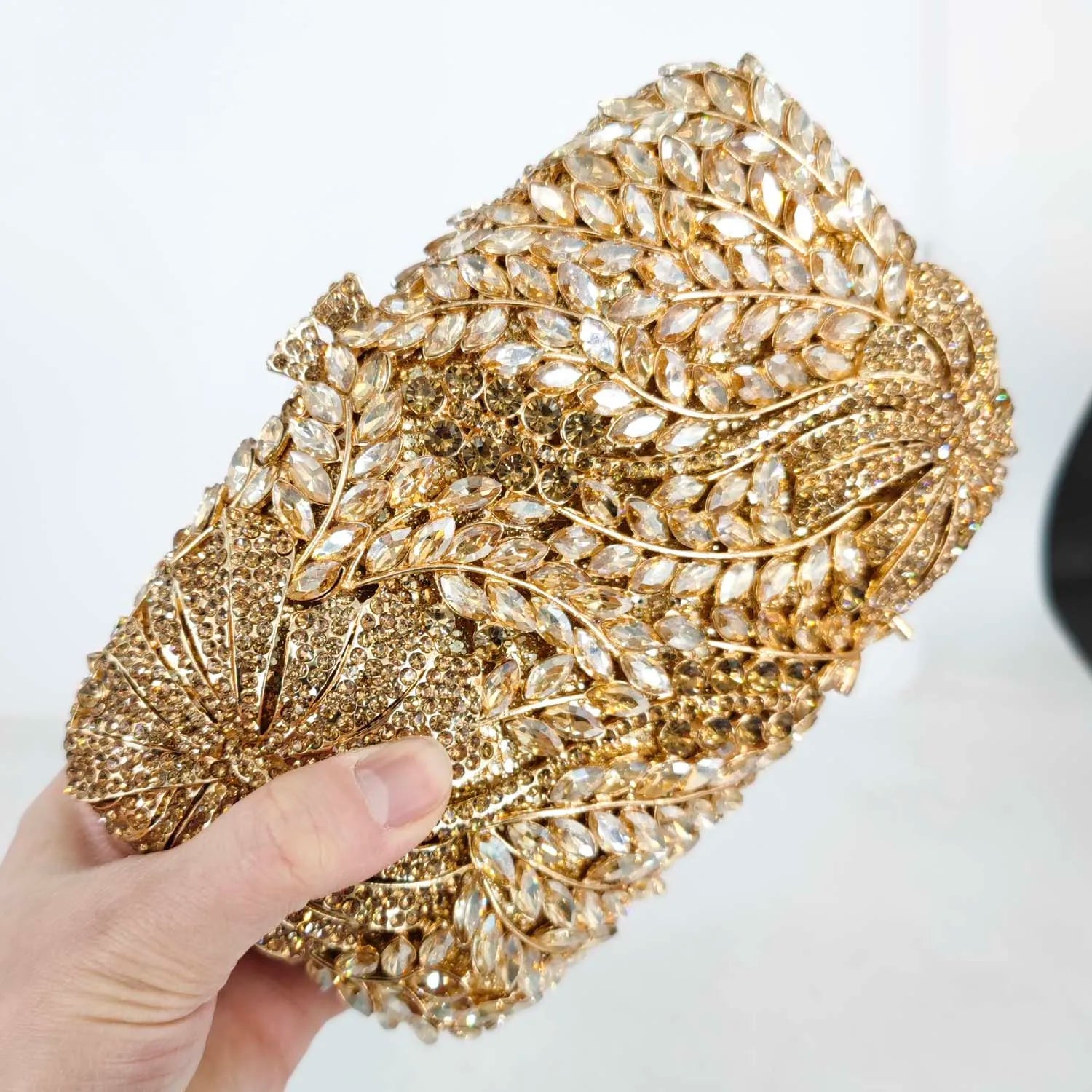 Boutique de fgg flor elegante bolsas e bolsas de noite designer de luxo festa de casamento strass sacos de embreagem de casamento nupcial