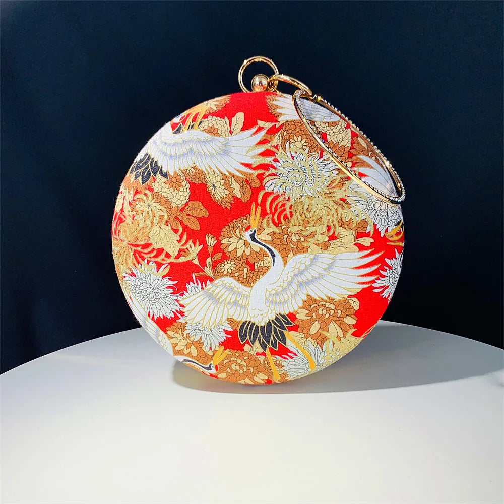 Saco clássico diamante círculo sacos chineses mãe mulheres professor presente saco sacos vintage bloqueio alça superior bolsas femininas