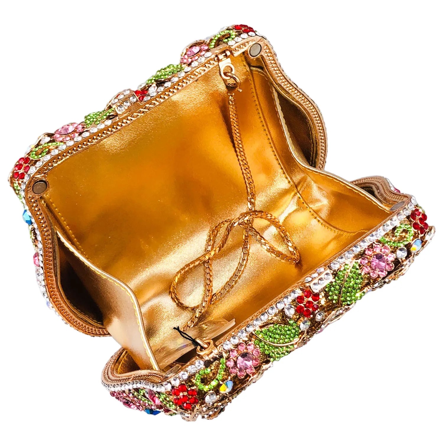 Boutique de fgg elegante feminino flor bolsas de noite cristal bolsa embreagem formal festa casamento nupcial strass bolsa embreagem