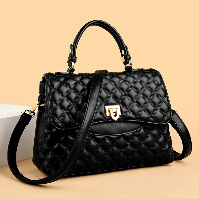 Designer de luxo multi camadas bolsa feminina 2024 na moda alta qualidade couro macio saco do mensageiro das mulheres ombro crossbody saco