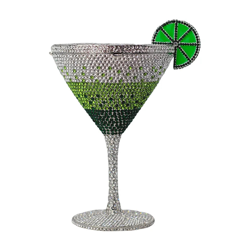 Martin cocktail copo diamante saco de noite nova chegada cristal nupcial bolsa jantar garras feminino bolsa cristal strass sacos