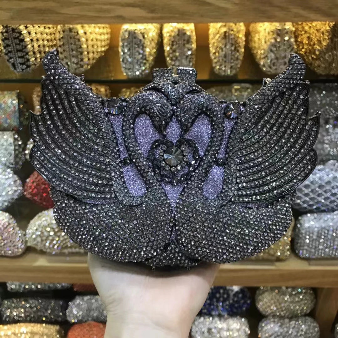 Bolsa feminina de embreagem prateada lantejoulas, bolsa nupcial, festa de casamento, embreagens metálicas, bolsa azul, lantejoulas, diamante, Minaudiere, noite