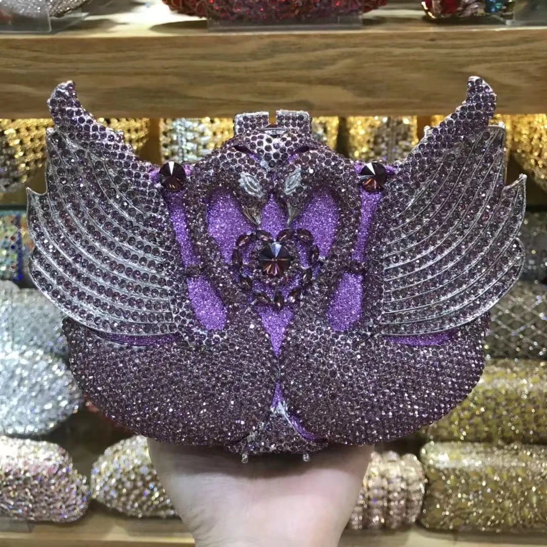 Bolsa feminina de embreagem prateada lantejoulas, bolsa nupcial, festa de casamento, embreagens metálicas, bolsa azul, lantejoulas, diamante, Minaudiere, noite