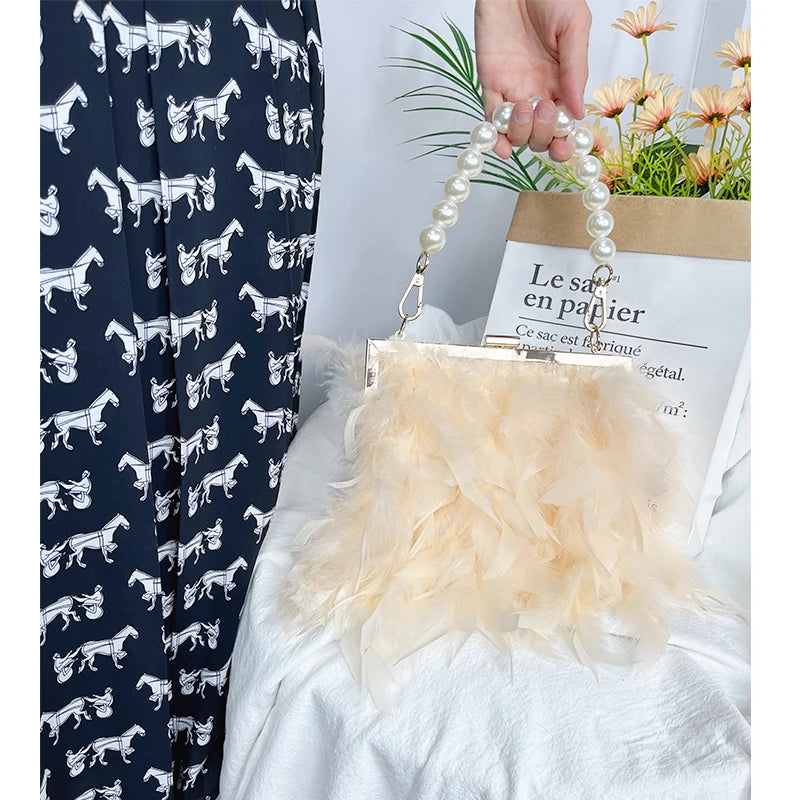 Bolsas de luxo para mulheres, bolsa de embreagem noturna, bolsa de ombro, corrente de pérolas, bolsa de casamento designer 12 cores
