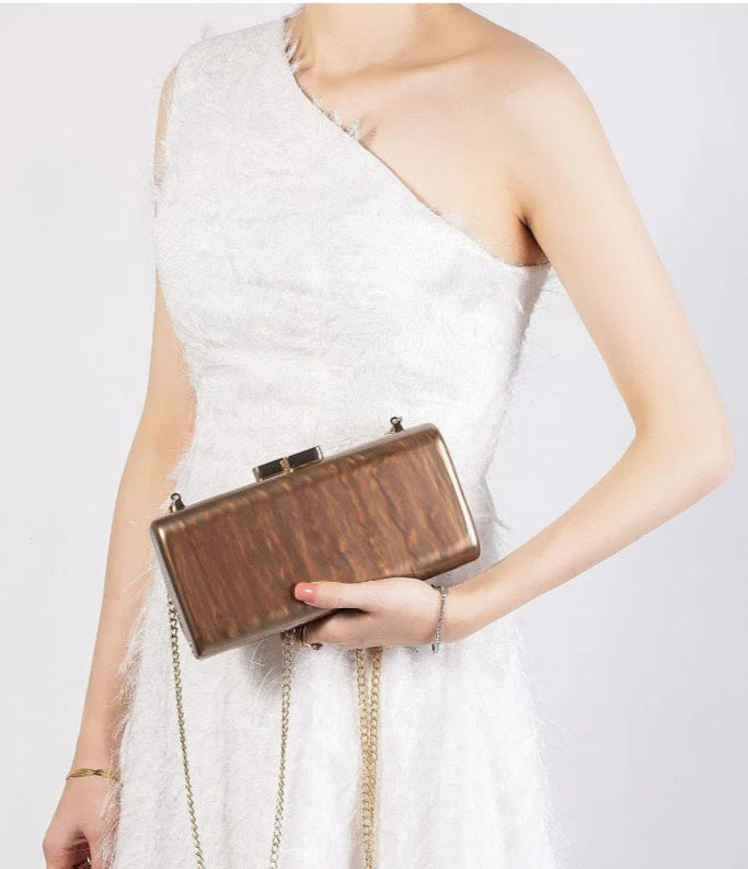 Mais recente design retângulo bolsa crossbody embreagem bolsas de ombro casamento moda sacos noite acrílico forma especial escudo luxo
