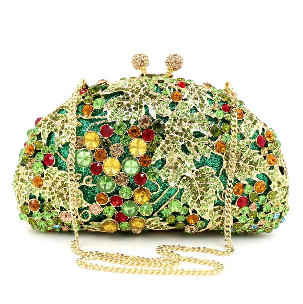 Embreagem de cristal de luxo para mulheres, sacos de noite, padrão animal, bolsa de diamante brilhante, bolsa de casamento