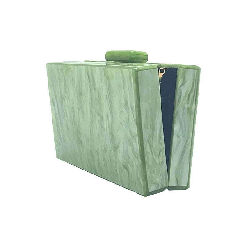 Bolsa crossbody acrílica para mulheres, bolsas de luxo, bolsa de moedas, verde puro, bolsa de ombro fofa, marca de moda, nova, 2022