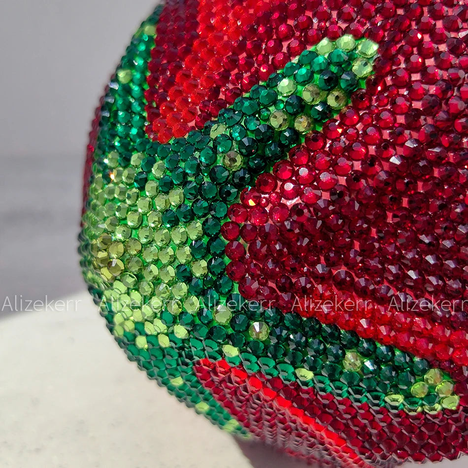 Alizekerr rosa em forma de cristal sacos de noite feminino lindo chique strass flor bolsas embreagem e bolsas festa casamento nupcial