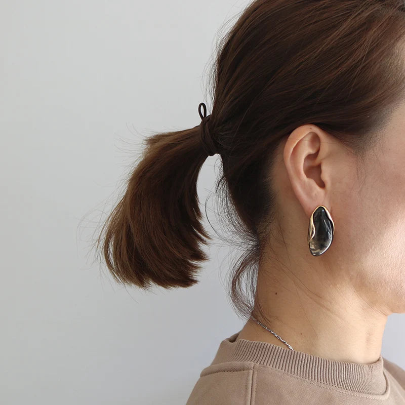 Exagerar elegante resina feminina personalidade brincos único requintado jóias moda festa de casamento presentes acessórios qd272