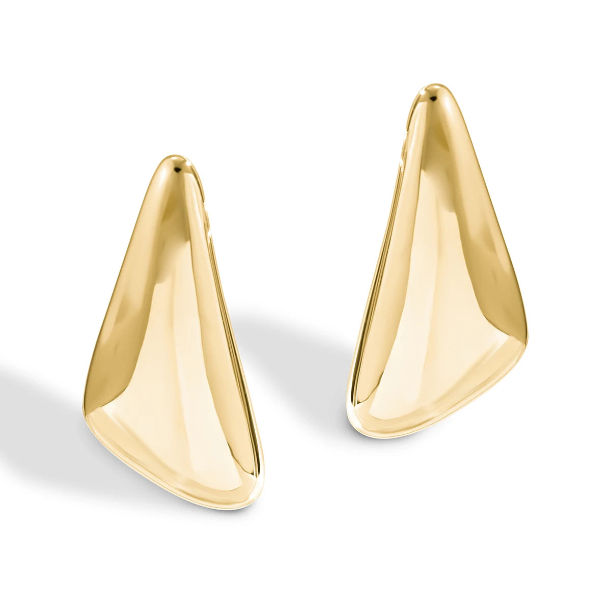 Ingemark-Brincos de metal liso vintage punk para mulheres, brincos perfurantes geométricos góticos, acessórios de jóias, presente da tendência, 2024