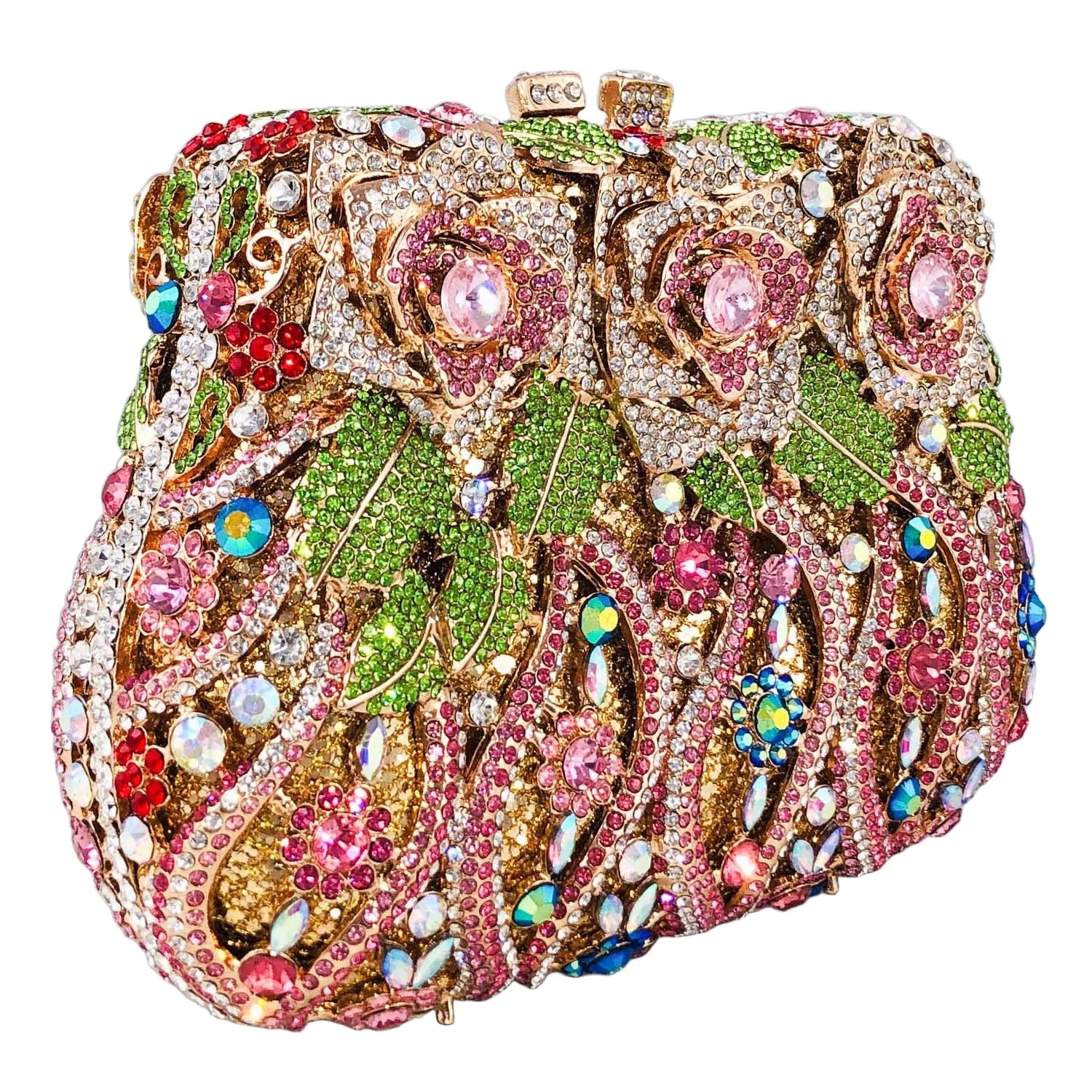 Boutique de fgg elegante feminino flor bolsas de noite cristal bolsa embreagem formal festa casamento nupcial strass bolsa embreagem