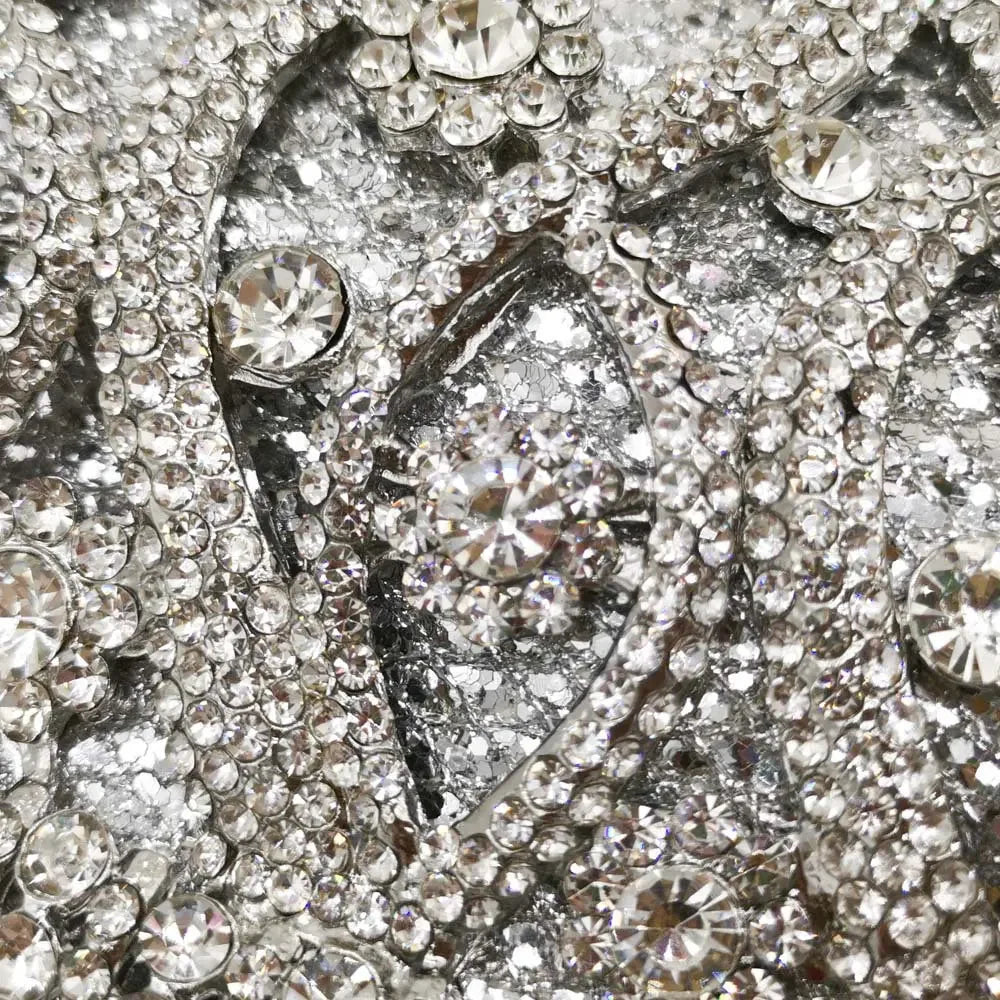 Bolsa De Diamante E Bolsa Para Mulheres, Embreagem De Metal, Sacos De Noite, Festa De Casamento, Cocktail, Boutique Fgg, Em estoque