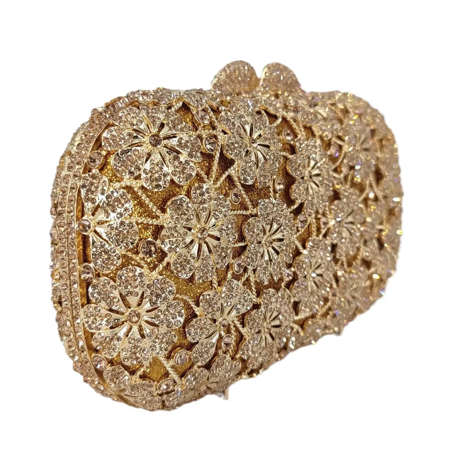 Boutique de fgg flor cristal bolsas de embreagem para mulheres elegantes, sacos de noite de strass floral, bolsa dura minaudiere