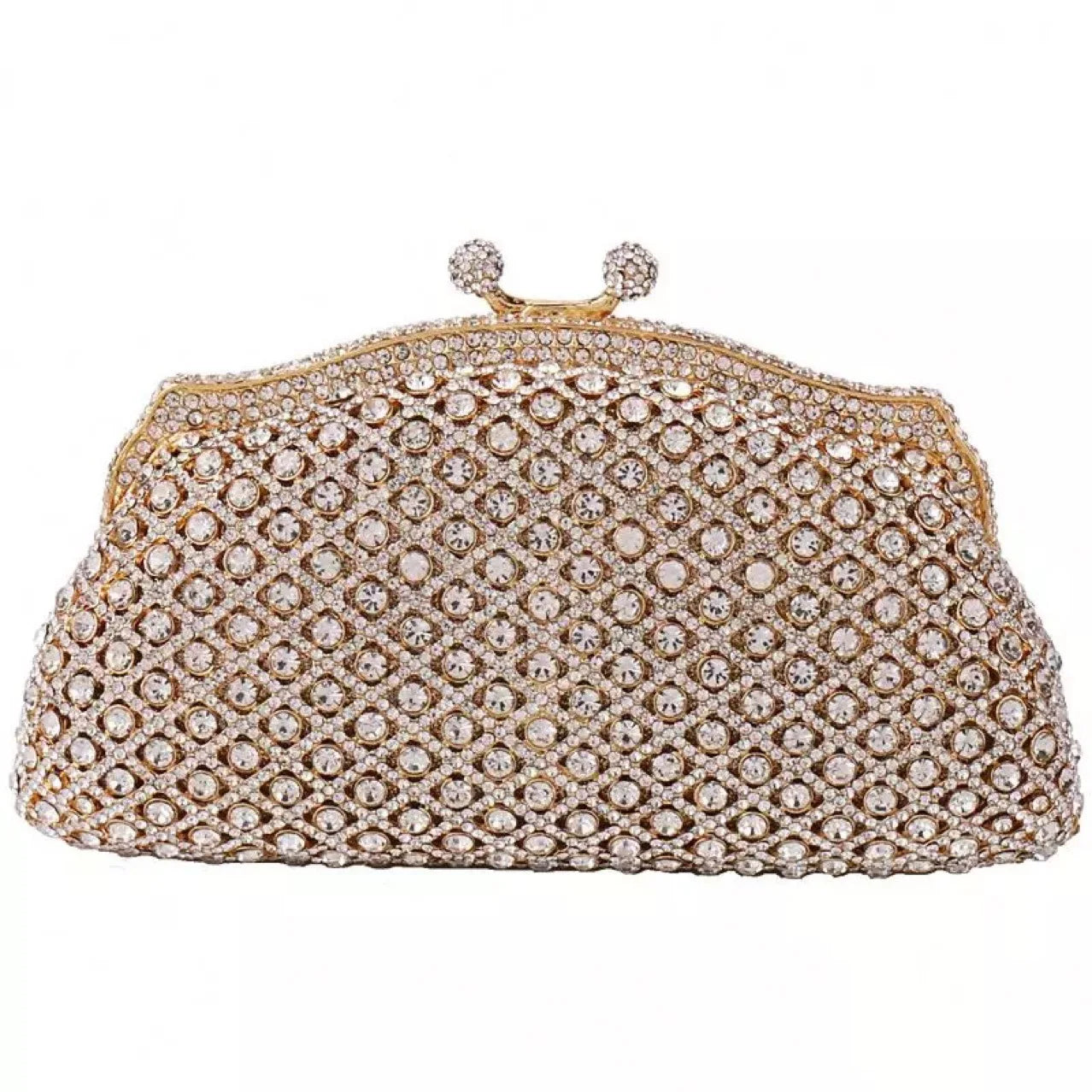 Embreagem formal de strass prateado para mulheres, bolsa elegante para banquete, festa de casamento, bolsa de cristal, bolsa nupcial luxuosa diamante