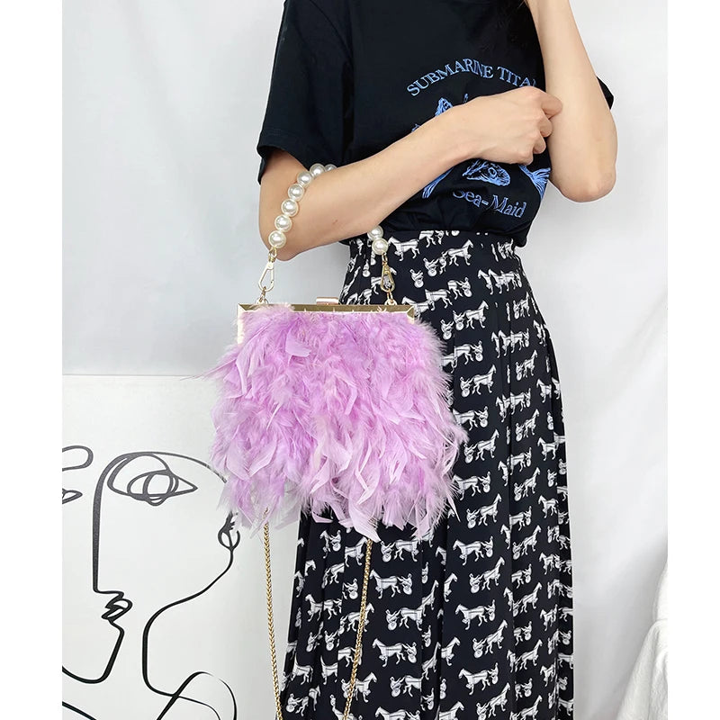 Bolsas de luxo para mulheres, bolsa de embreagem noturna, bolsa de ombro, corrente de pérolas, bolsa de casamento designer 12 cores