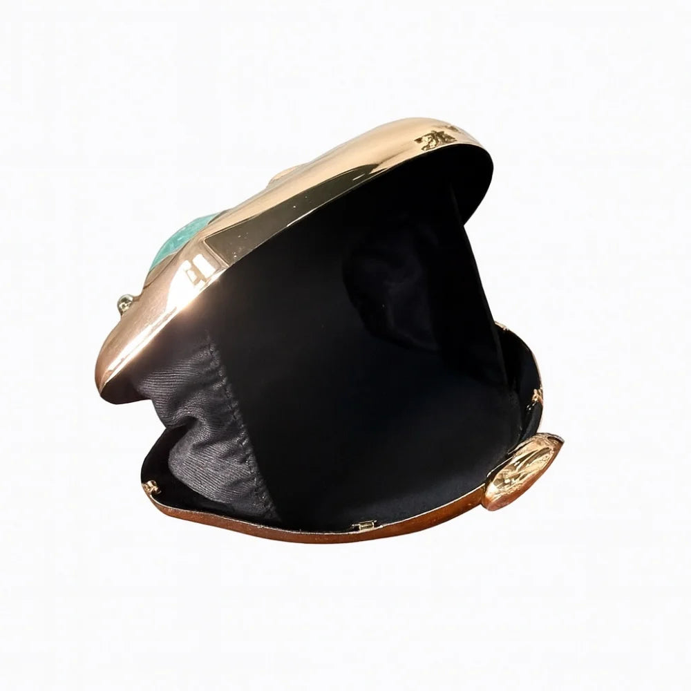 Estilo europeu e americano na moda forma irregular saco de embreagem luz luxo metálico caixa ferro saco casamento bolsa banquete