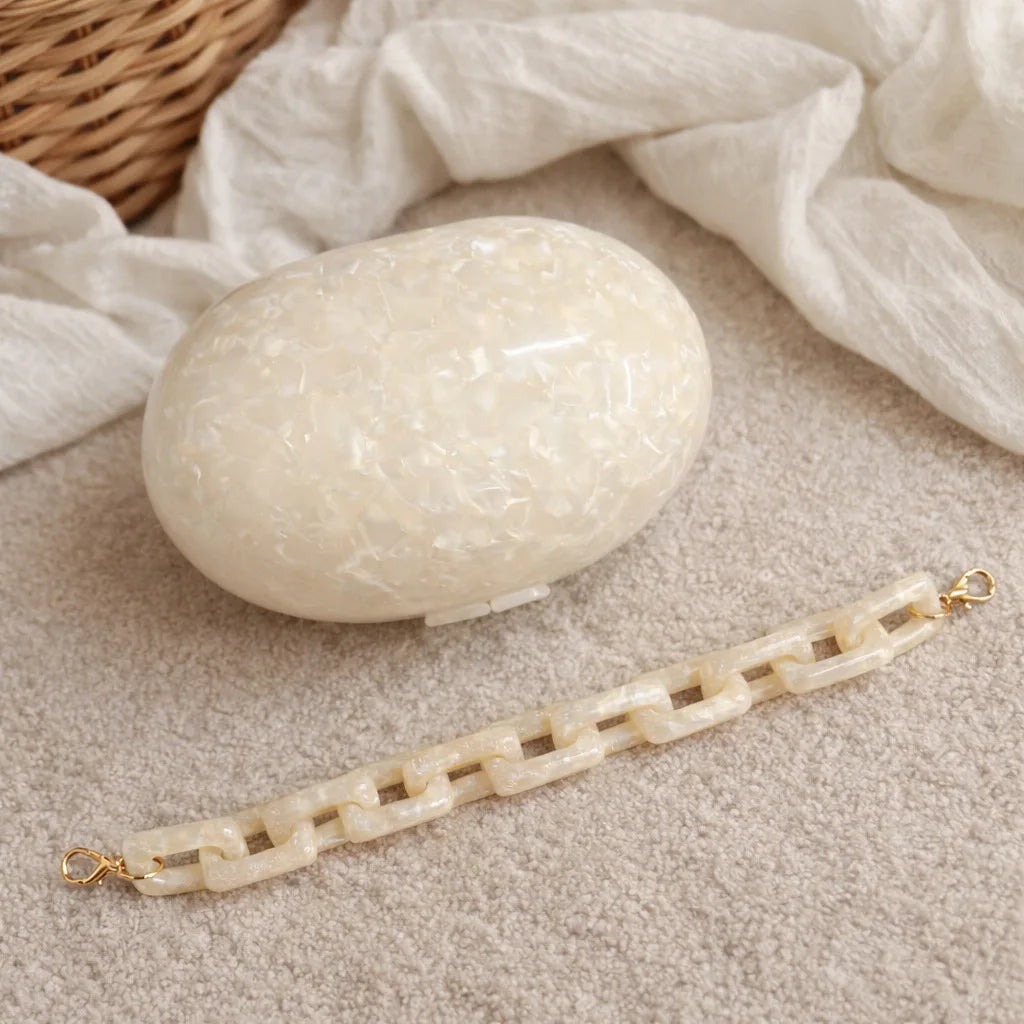 Embreagem crossbody saco corrente acrílico novidade casamento noite fora-branco ombro feminino designer bolsas de luxo novo na bolsa