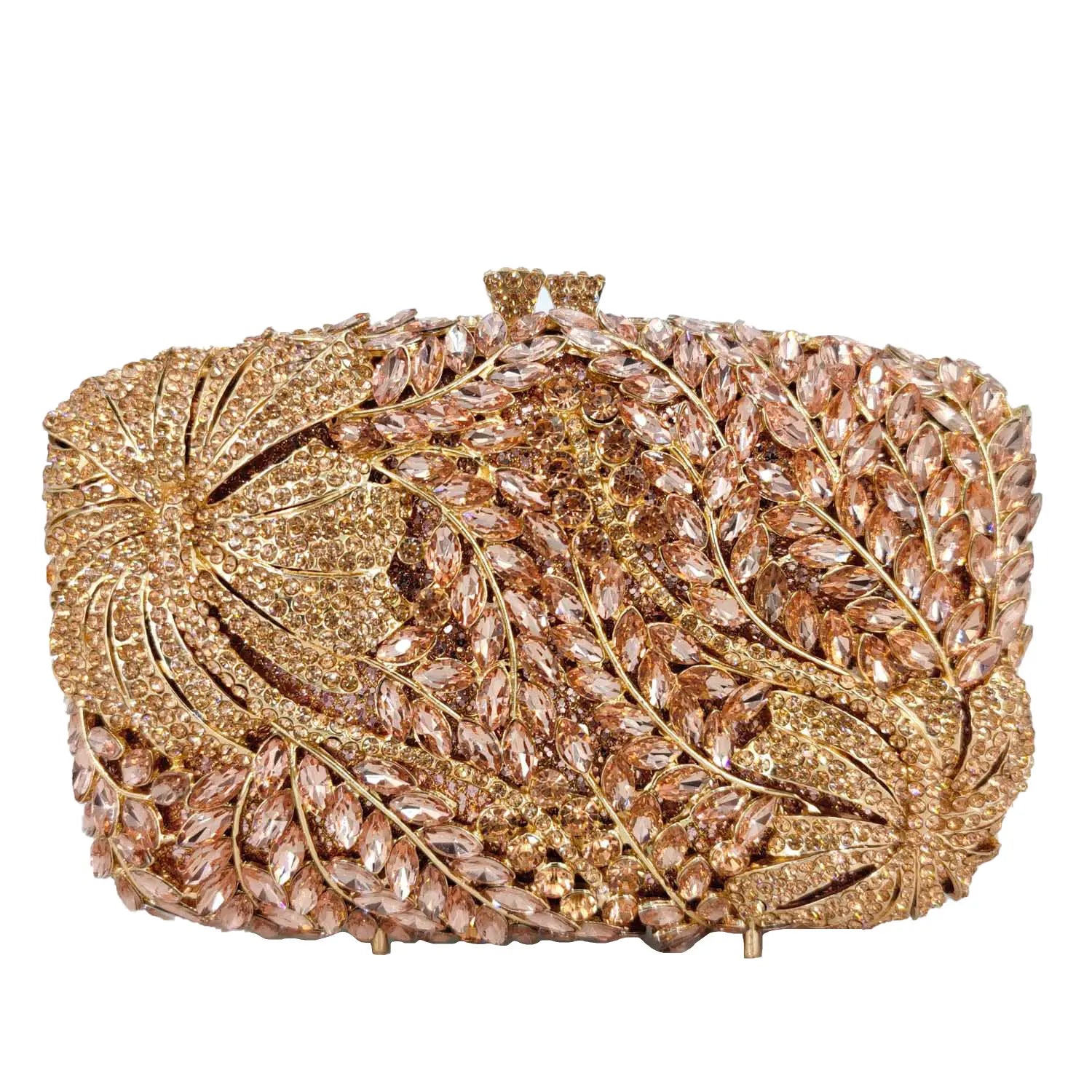 Boutique de fgg flor elegante bolsas e bolsas de noite designer de luxo festa de casamento strass sacos de embreagem de casamento nupcial